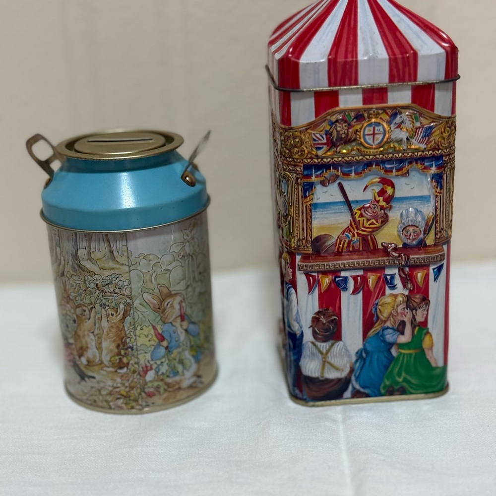 Peter Rabbit‎ Blue Tin Canister - Picture 2 of 14